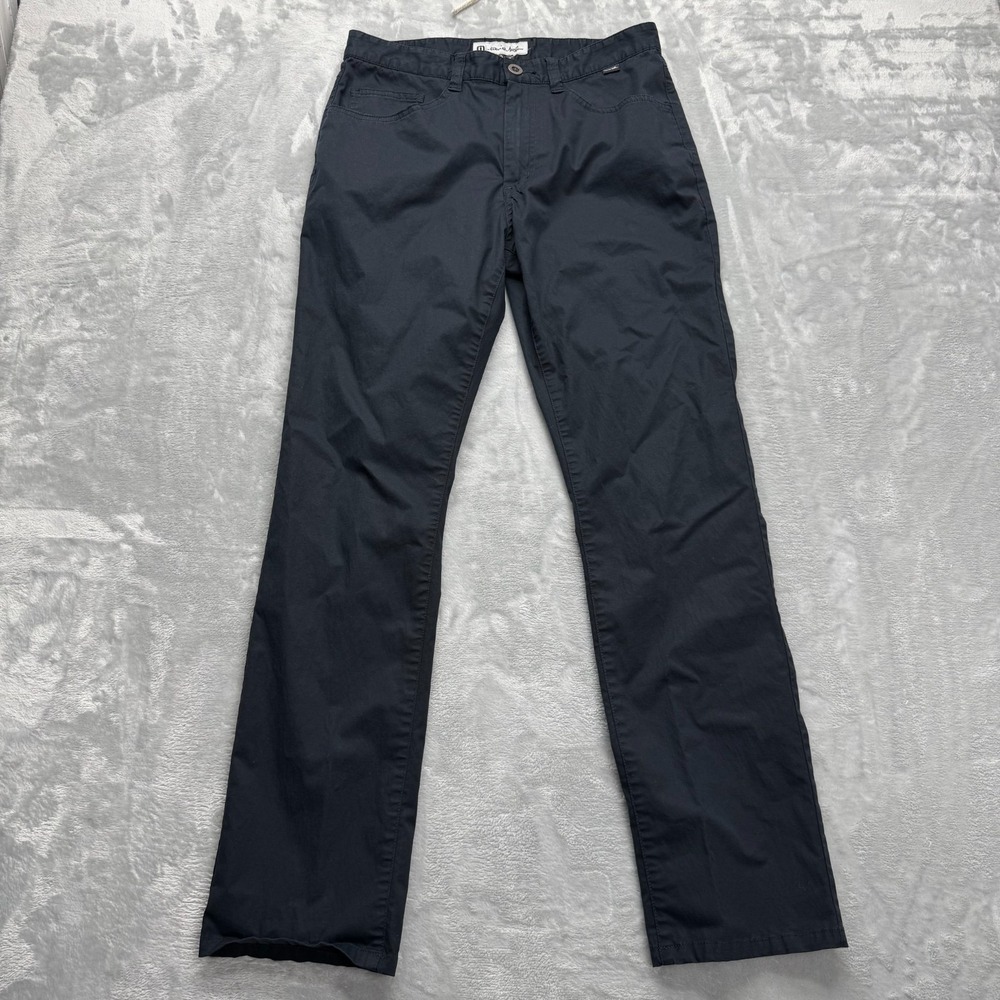 Travis Mathew Pants Men's 30 Black Performance Golf Athletic 5-Pocket